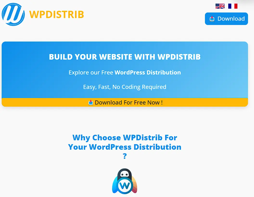 build your website wpdistrib free wordpress distribution