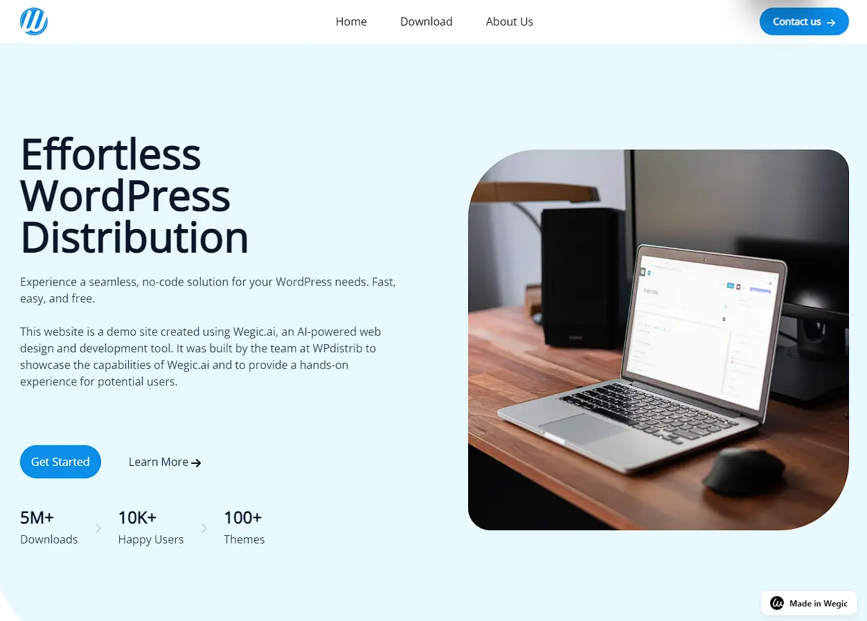 effortless wordpress distribution wegic ai wpdistrib