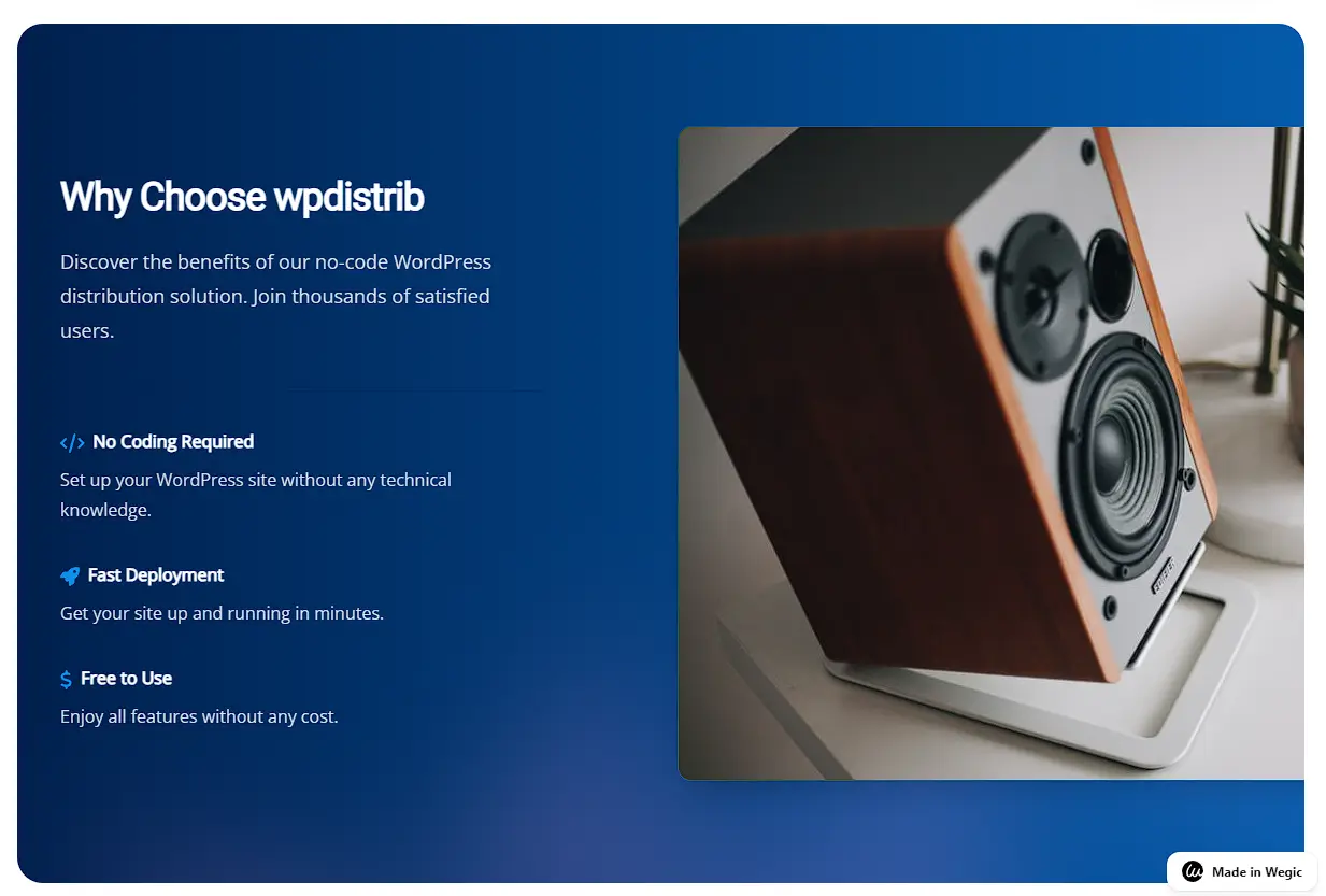 why choose wpdistrib no code wordpress distribution
