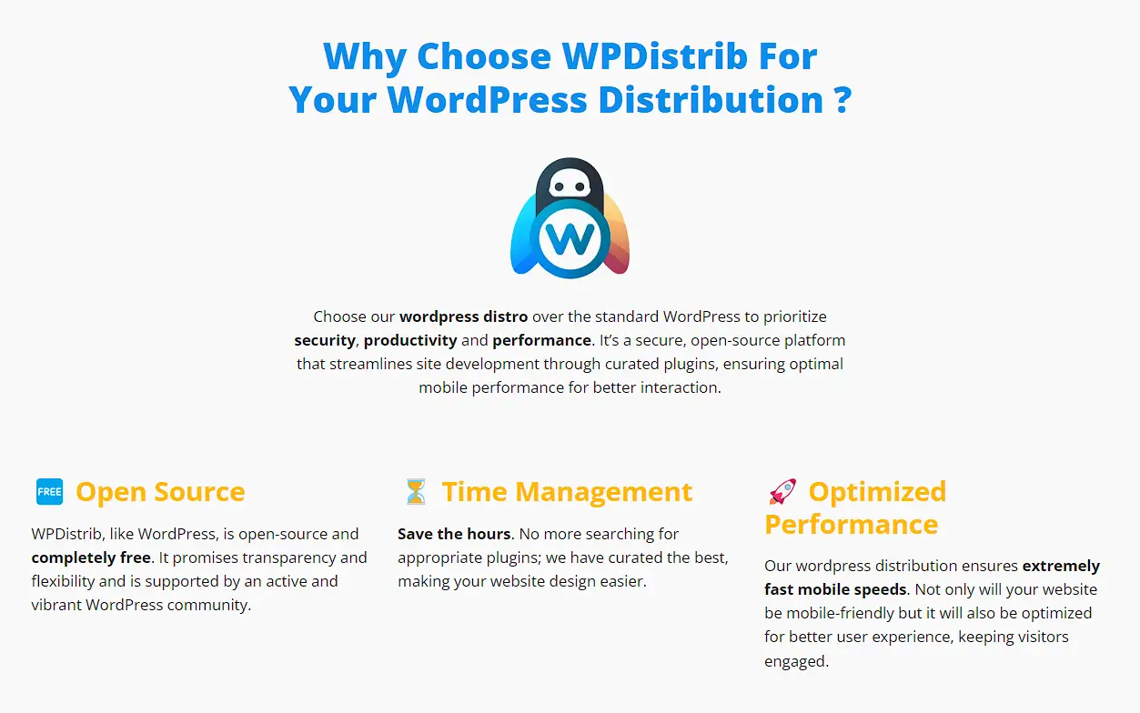 why choose wpdistrib wordpress distribution
