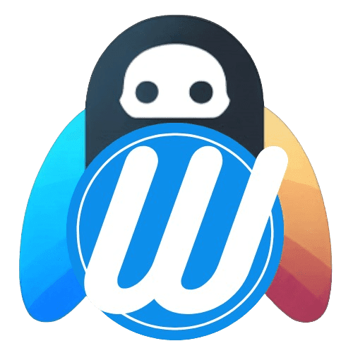 Logo de WPDistrib avec une Mascotte Robot et un Symbole 'W' pour la Distribution WordPress