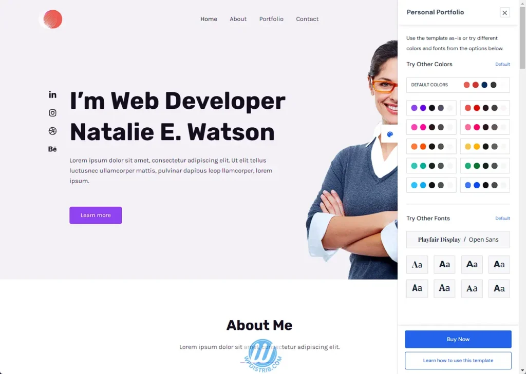 WPDISTRIB Home Personal Portfolio Google Chrome 9uXwMR7amu 1278x910 1