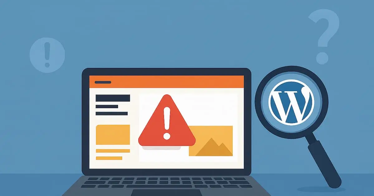 Comment résoudre un problème d’affichage sur une page WordPress ?
